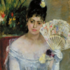 B.Morisot, Donna con ventaglio o Il ballo – 1874, Musée Marmottan Monet