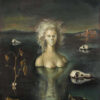 Leonor Fini, Le bout du monde II (1953; olio su tela, 41,1 x 33 cm; Collezione privata)